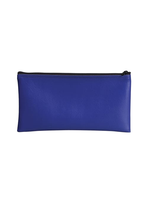 Pm Company Bank Depositutility Zipper Bag 11 X 6 Blue Office Depot