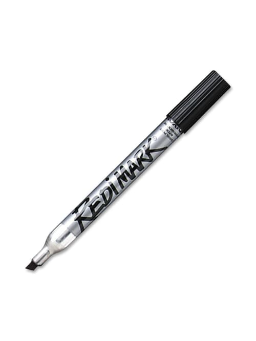 Dixon Redimark Chisel Tip Permanent Markers Chisel Marker Point Style Black Metal Barrel 1 Each Office Depot