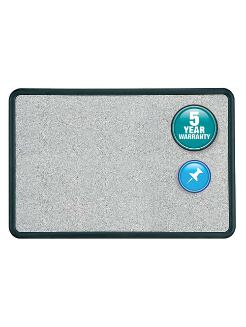 Quartet Contour Granite Colored Cork Board With Plastic Frame 24 X 36 Office Depot