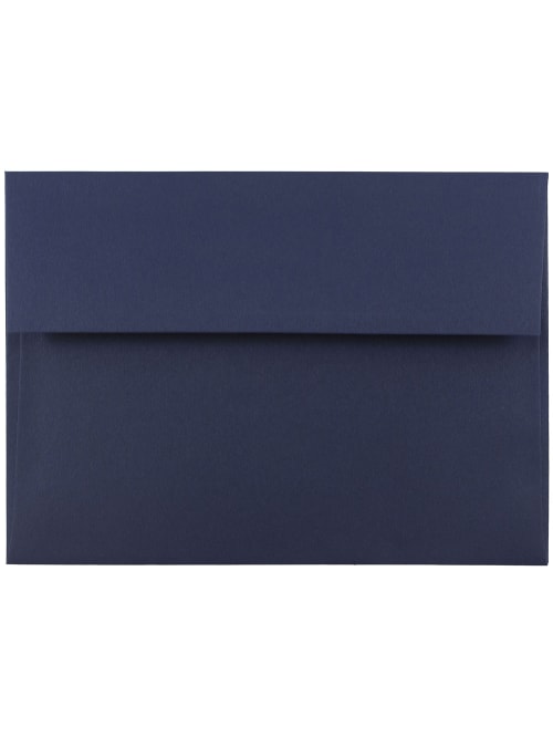 jam paper booklet invitation envelopes a7 5 1 4 x 7 1 4 navy blue pack of 25 item 258188