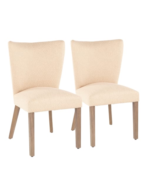 Lumisource Addison Chairs Ash Brown 2pk Office Depot