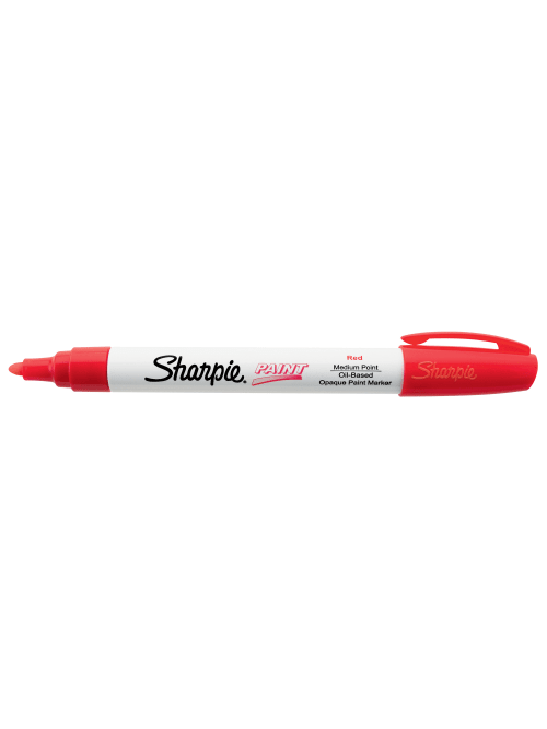 Paint Sharpie Oil Base Medium Point Red Office Depot