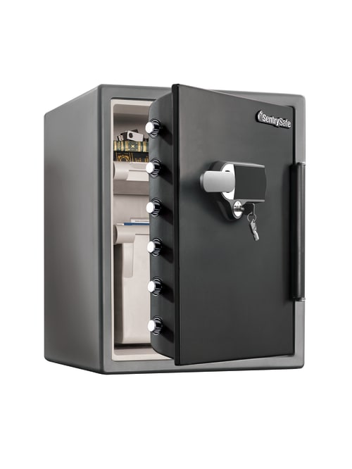 Sentrysafe Waterproof Fire Safe 125 Lb 2 05 Cu Ft Capacity Gunmetal Office Depot