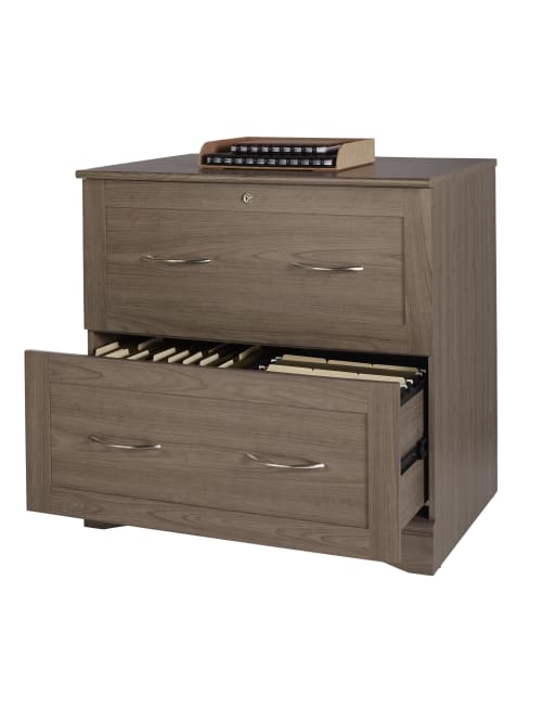 Realspace Pelingo 31 W 2 Drawer Letterlegal Lateral File Cabinet Gray Office Depot