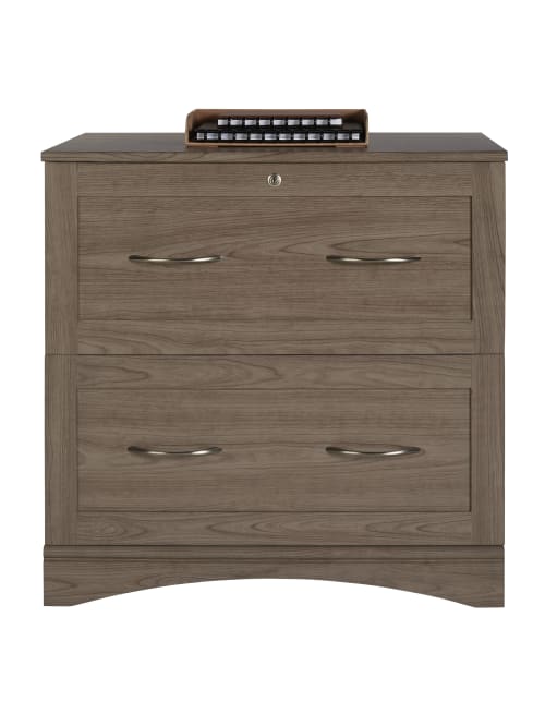 Realspace Pelingo 31 W 2 Drawer Letterlegal Lateral File Cabinet Gray Office Depot