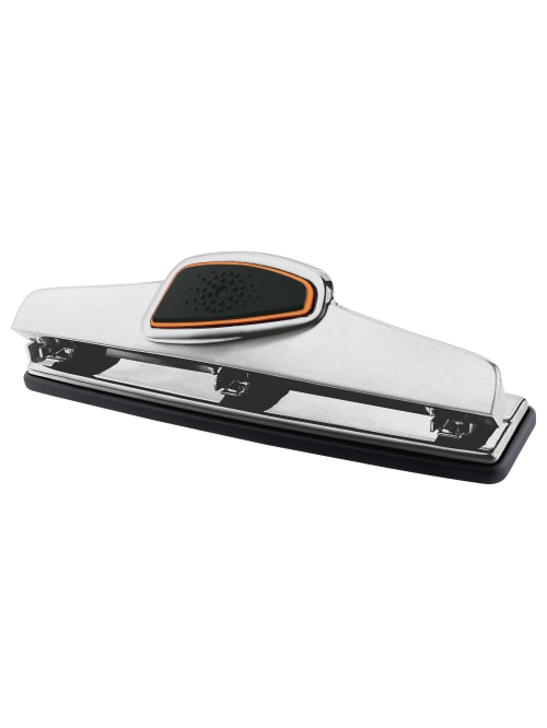 Office Depot Brand 3 Hole Paper Punch 10 Sheet Capacity Silver Office Depot