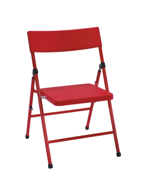 red folding chairs