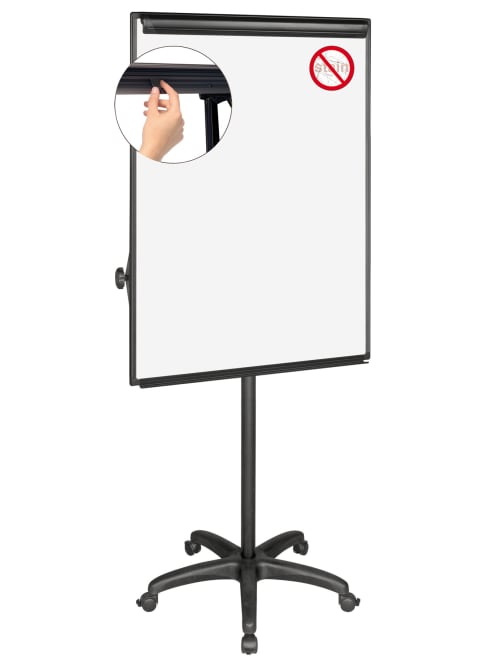 Mastervision Easy Clean Silver Mobile Dry Erase Easel 32 X 41 Office Depot
