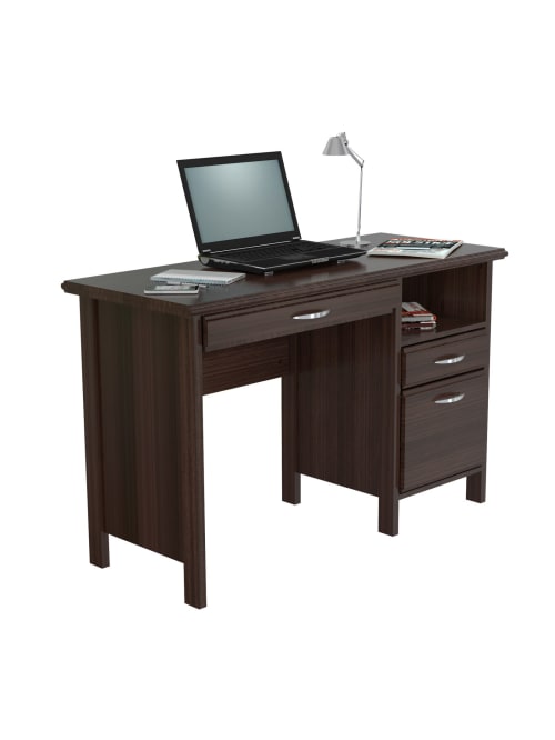 Inval Contemporary 47 W Computer Desk Espresso Wengue Office Depot