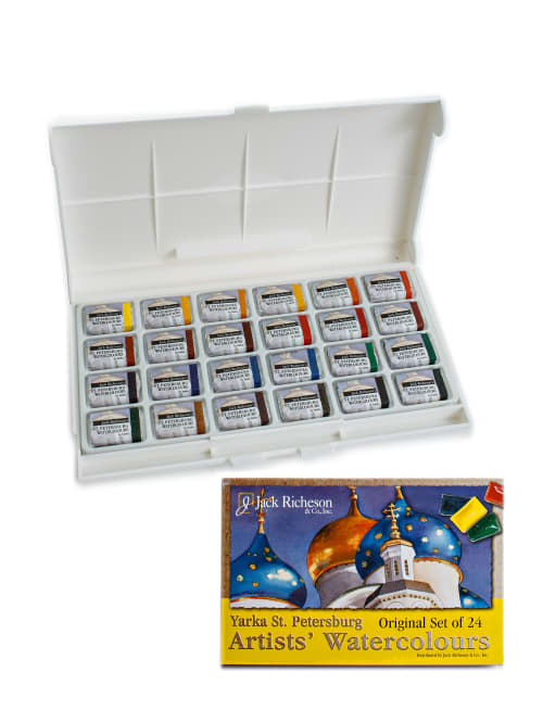Yarka St Petersburg Watercolor Set Set Of 24 Office Depot