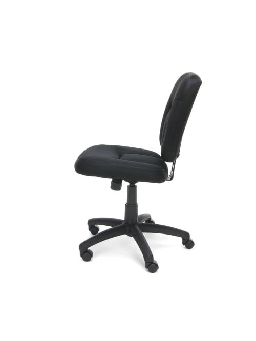 Ofm Armless Fabric Task Chair Black Office Depot
