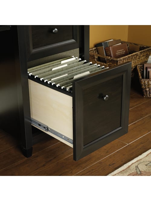 Sauder Edge Water Computer Desk With Hutch Estate Black Office Depot