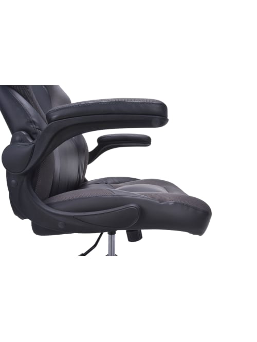Ofm Racing High Back Gaming Chair Grayblack Office Depot