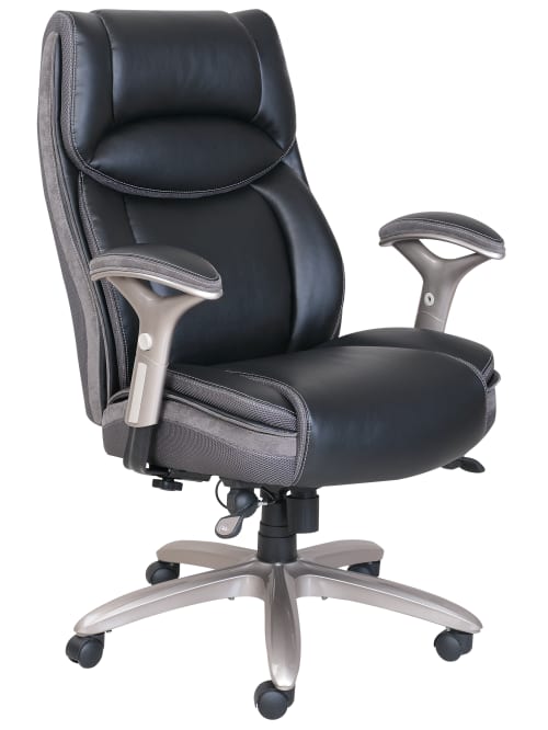 Serta Smart Layers Jennings Big Chair Black Office Depot