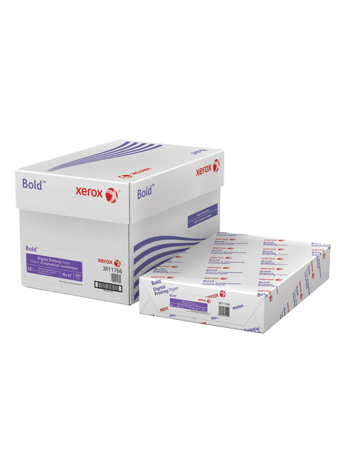 Xerox Bold Digital Printing Paper Tabloid Extra Size 18 X 12 100 U S Brightness 32 Lb Text 120 Gsm Fsc Certified Ream Of 500 Sheets Office Depot