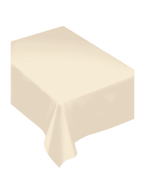 Amscan Table Covers 60x80 Cream 2 Pk Office Depot