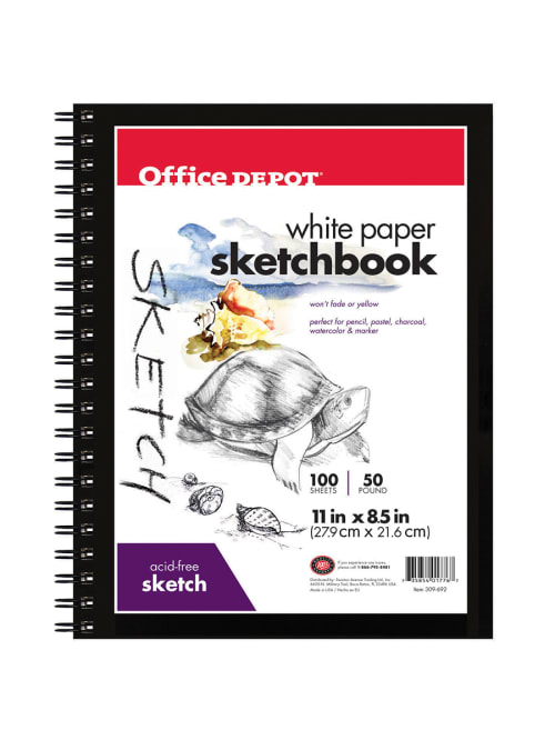 Office Depot Brand Sketchbook 8 12 X 11 100 Sheets Office Depot