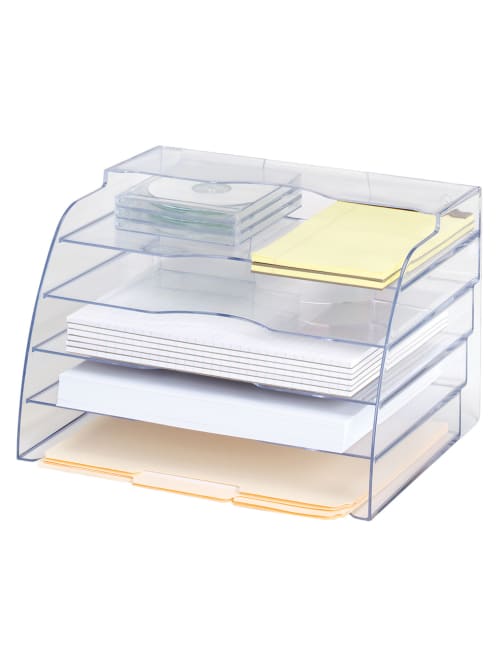 Eldon Optimizers 2 Way Organizer Clear Office Depot