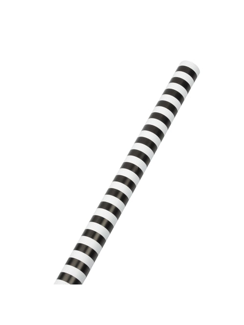 black white striped wrapping paper
