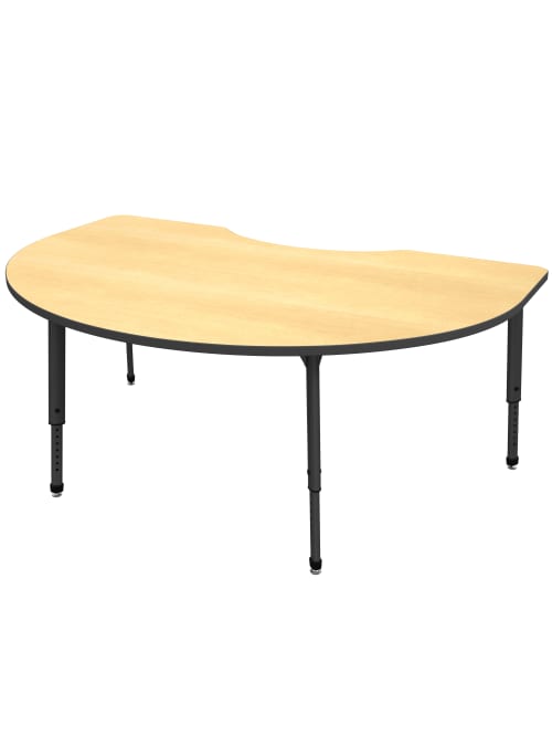 Marco Group Apex Series Adjustable Height Kidney Table 30 H X 72 W