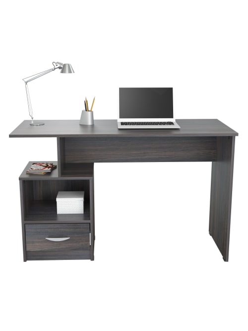 Inval Multi Level 48 W Writing Desk Tobacco Chic Office Depot