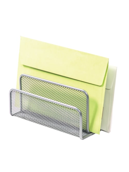 Brenton Studio Silver Mesh Mini Sorter Office Depot