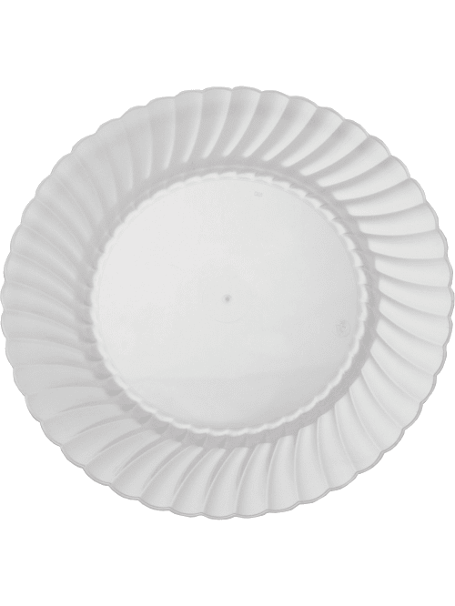 9 clear plastic plates