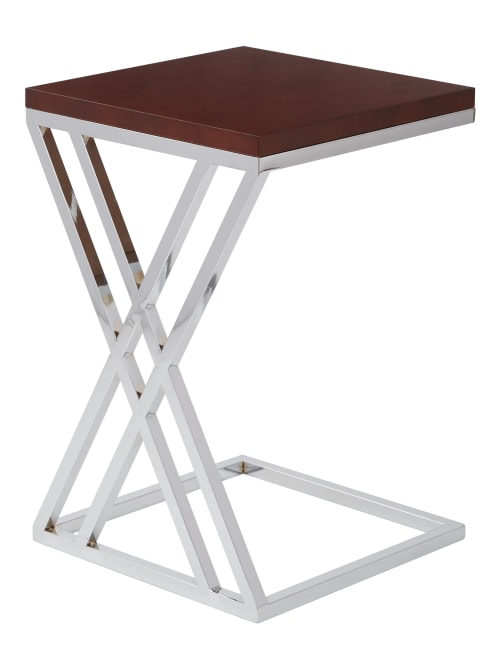 Ave Six Wall Street Table Coffee Square Espressochrome Office Depot