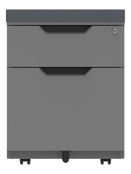 Workpro 21 D File Cabinet W Seat Gray, Rolling Filing Cabinets