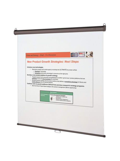 Quartet Wall Or Ceiling Projection Screen 70 X 70 Office Depot