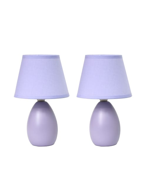 purple table lamp