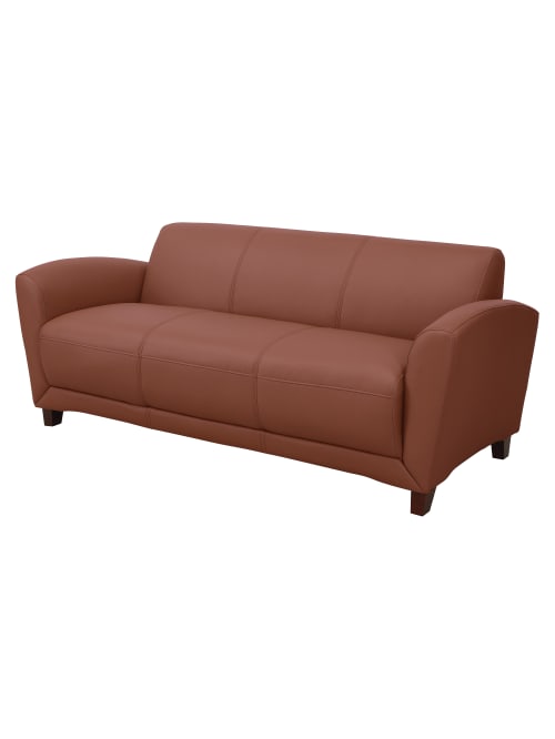 Lorell Accession Bonded Leather, Reception Sofas Leather