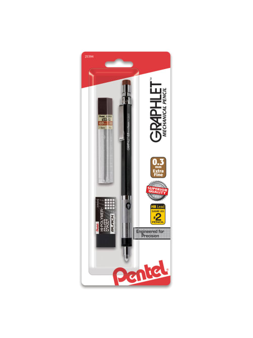 Pentel Graphlet Mechanical Pencil 0 3 Mm Brown Barrel Office Depot