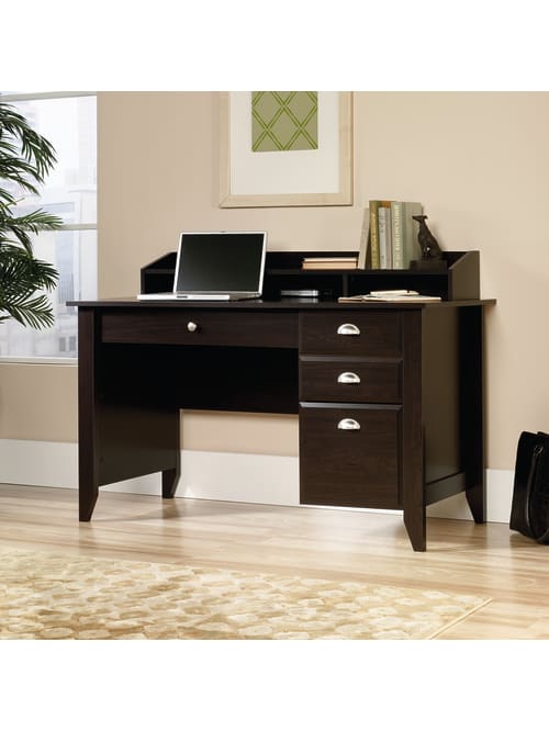 Sauder Shoal Creek Desk Whutch Jamocha Wood Office Depot This desk is beautiful and made from quality materials. sauder shoal creek 54 w computer desk with organizer hutch jamocha wood item 340467