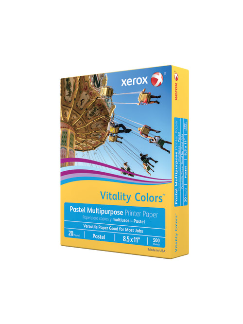 Xerox Vitality Paper Goldenrod 500 Sheets Office Depot