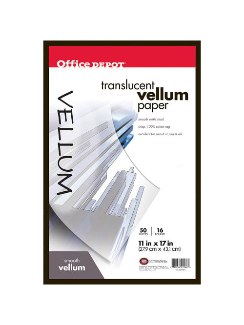Office Depot Brand Tracing Paper 11 X 17 50 Sheets Office Depot