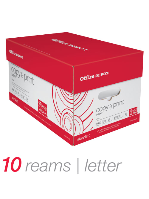 Office Depot Copyprint Paper Letter 10 Pk Office Depot