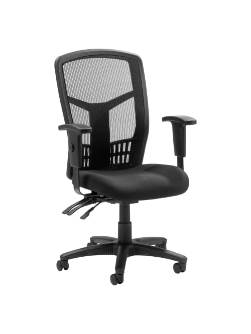 Lorell Meshfabric Multifunction Chair Black Office Depot
