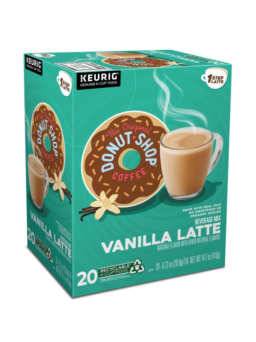 Keurig Original Donut Shop Vanilla Latte 20pk Office Depot