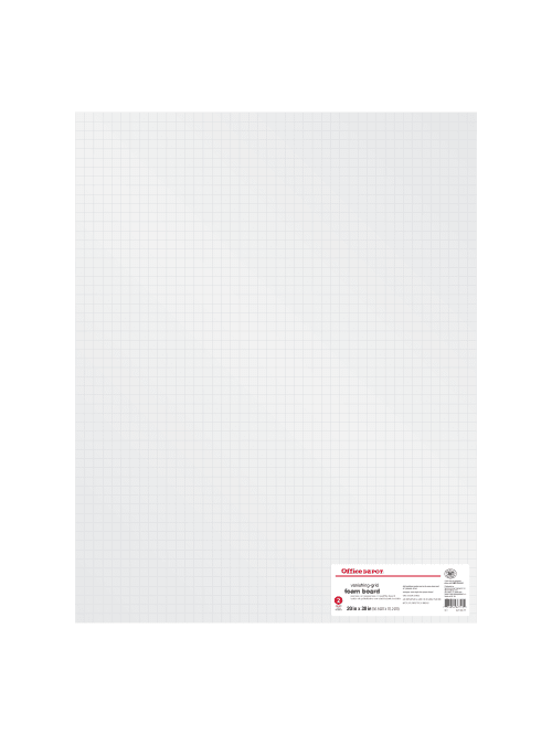 Office Depot Brand Foam Board With Grid 316 Thick 20 X 30 White