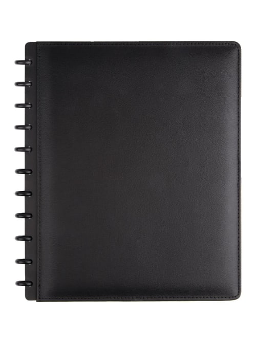 Tul Custom Notebook Letter Leather Black Office Depot