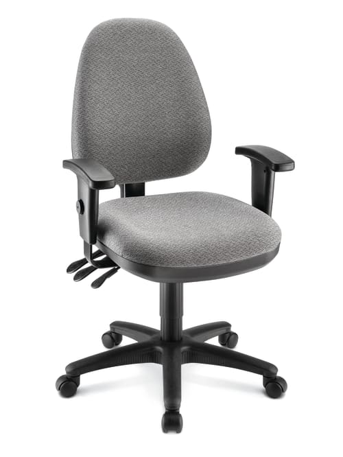Workpro Patriot Multifunction Fabric Task Chair Grayblack Office Depot