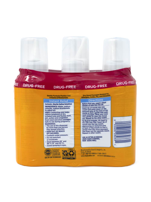 Arm And Hammer Simply Saline Instant Relief Nasal Sprays 4 5 Oz Pack Of 3 Sprays Office Depot