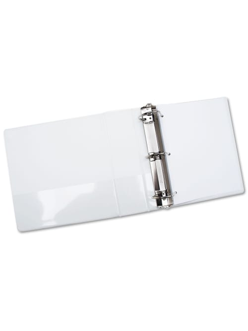 View 3 Ring Binder 2 12 D Rings White Abilityone 7510 01 384 8673 Office Depot