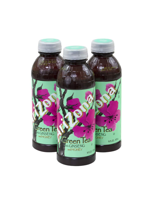 Arizona Green Tea With Ginseng And Honey 16 Oz Carton Of 24 Office Depot