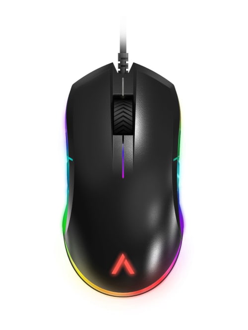 Azio Atom Ambidextrous Rgb Gaming Mouse Black Gm Atom 01 Office Depot