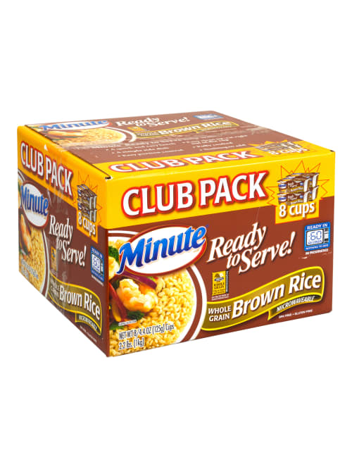 Minute Ready To Serve Brown Rice Microwaveable Cups 8 8 Oz Box Of