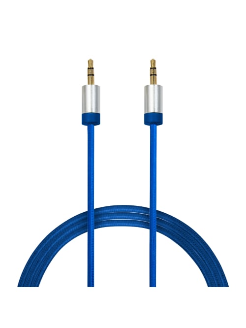 Duracell 3 5 Mm To 3 5 Mm Aux Cable 6 Blue Office Depot