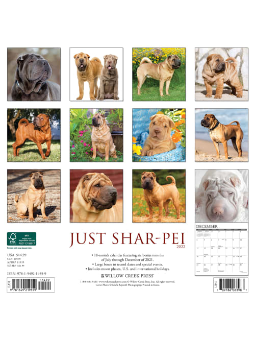 2022 Sharpei Calendar