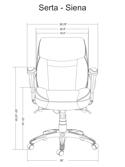 Serta smart layers siena task chair store